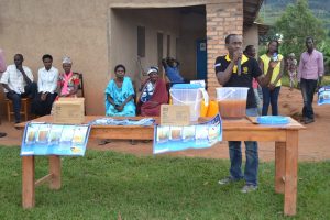 Celebrating hand hygiene day in Nyakagezi village