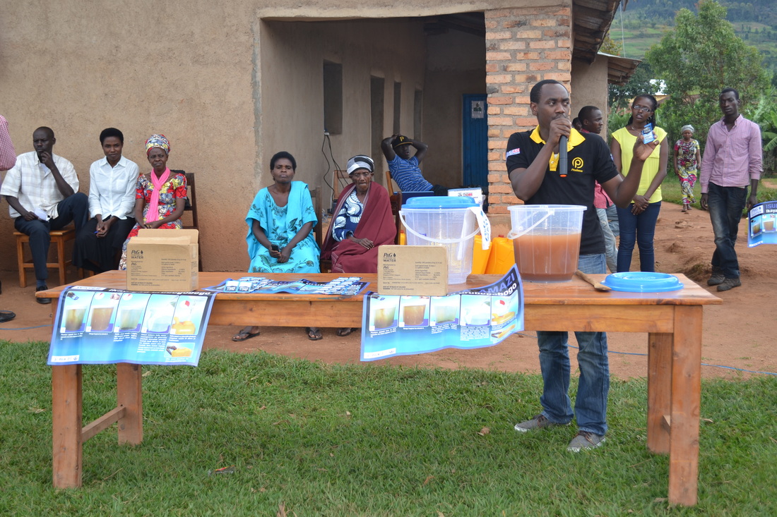Celebrating hand hygiene day in Nyakagezi village